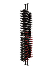 Floor-to-Ceiling Wine Rack 126 Bottle Capacity Matte Black