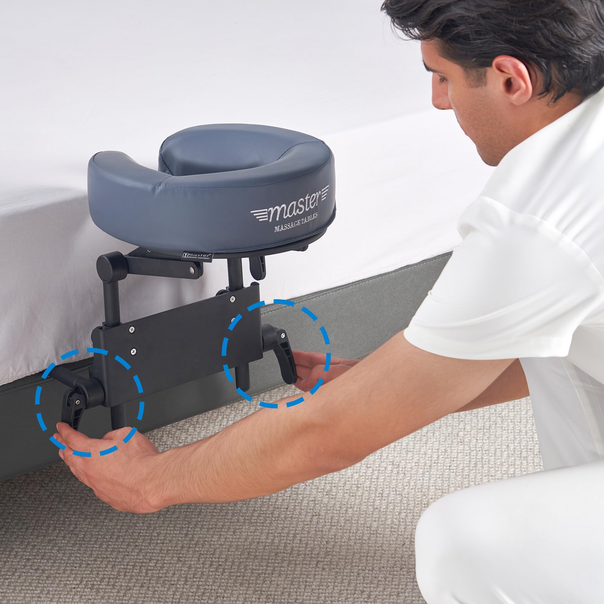 Adjustable Mattress Top Massage Kit with Face Cradle