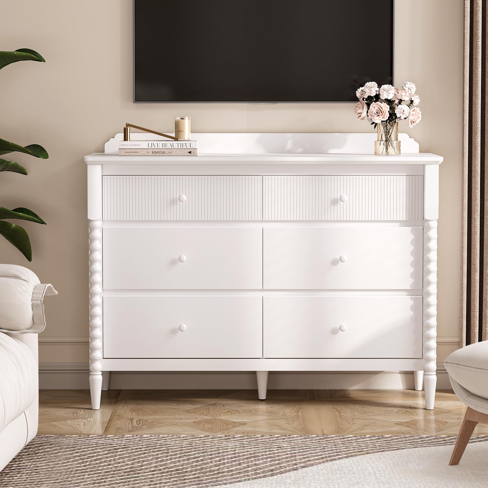 6 Drawer Dresser for Kids Bedroom and Nursery