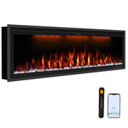 60" WiFi-Enabled Electric Fireplace Insert with App Control