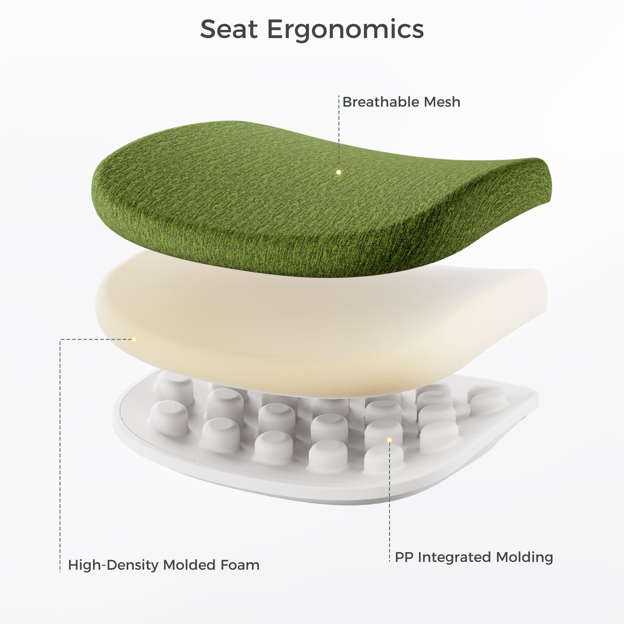 Mesh Office Chair with Adjustable Headrest and Lumbar Support