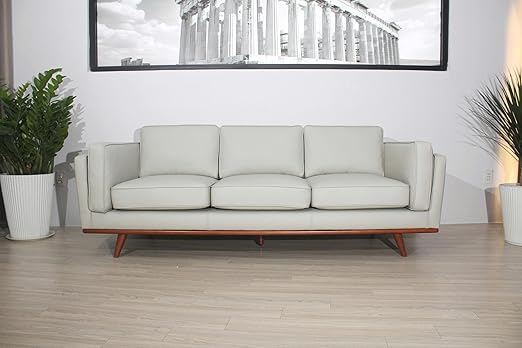 Italian Leather Sofa 89 Inch
