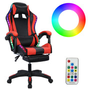 Gaming Chair with Bluetooth Speakers and LED Lights