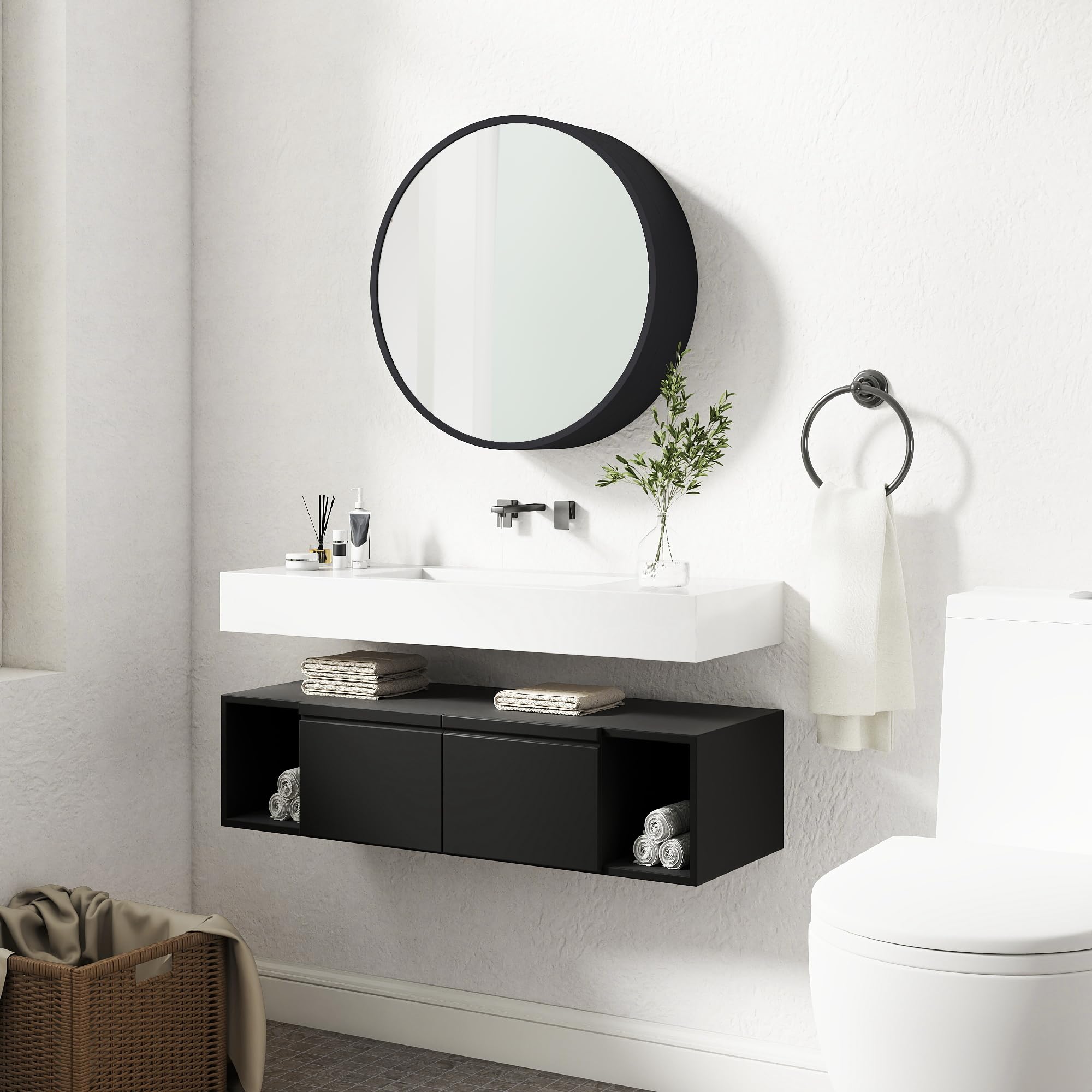 20" Round Medicine Cabinet with Mirror