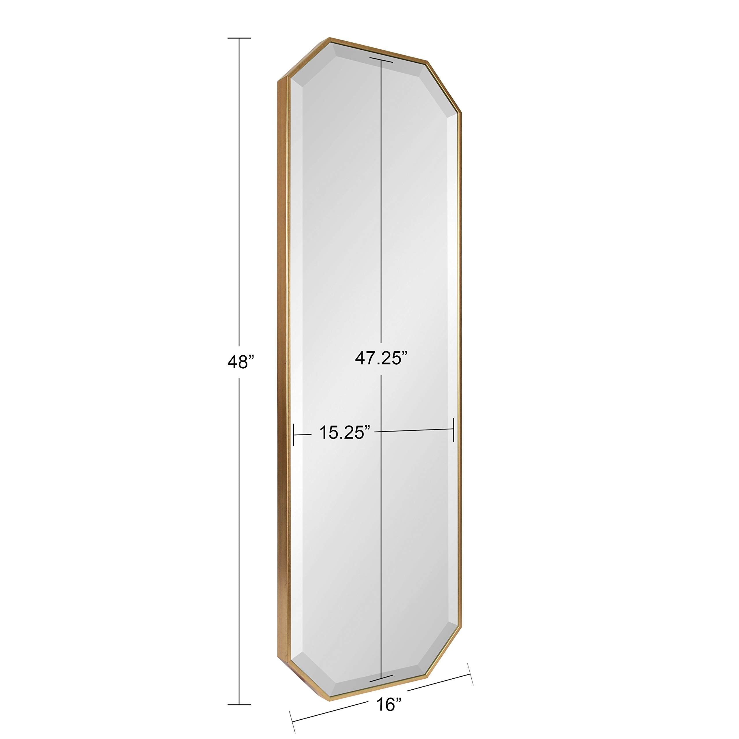 Octagonal Full Length Wall Mirror