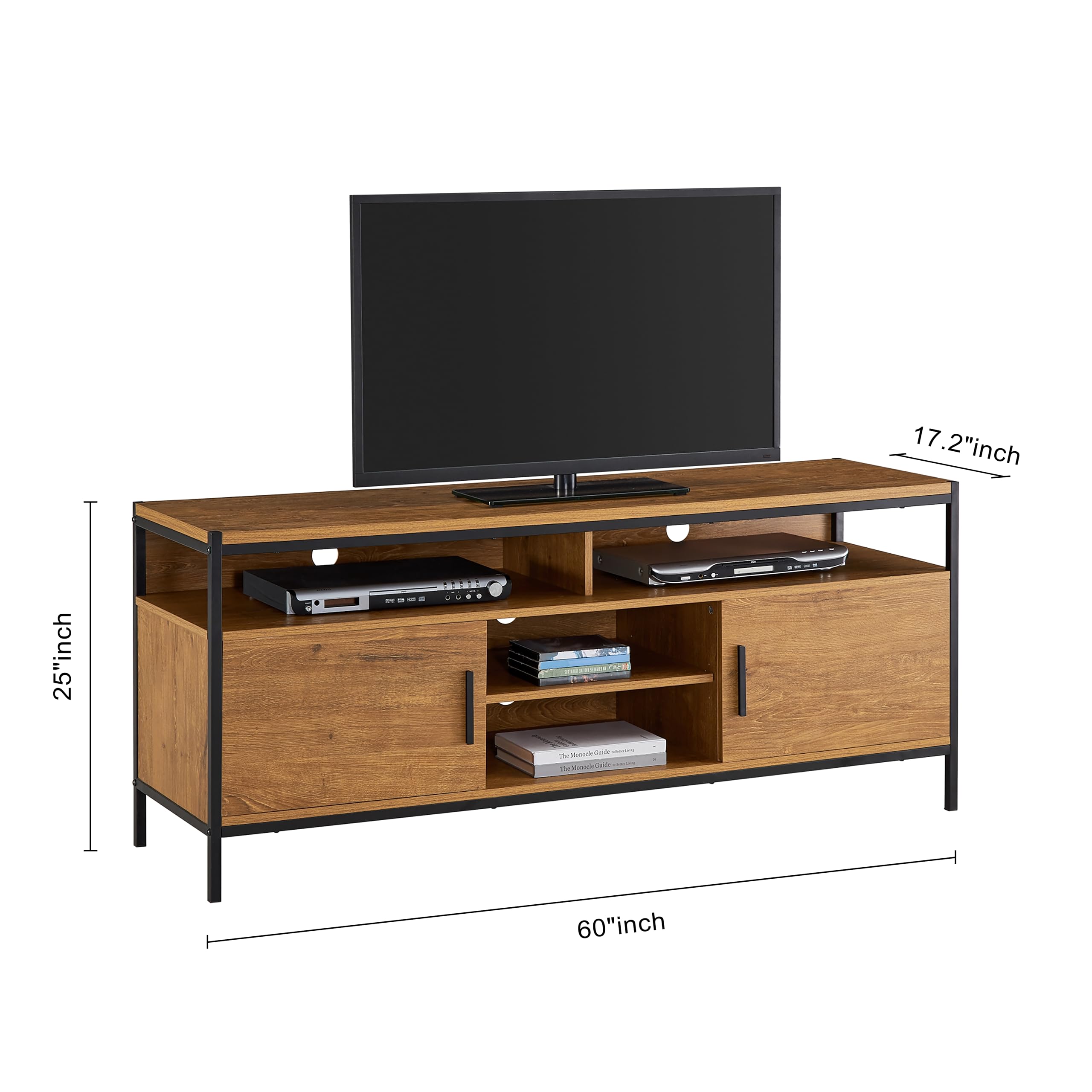 Wide Entertainment Center TV Media Stand with Storage