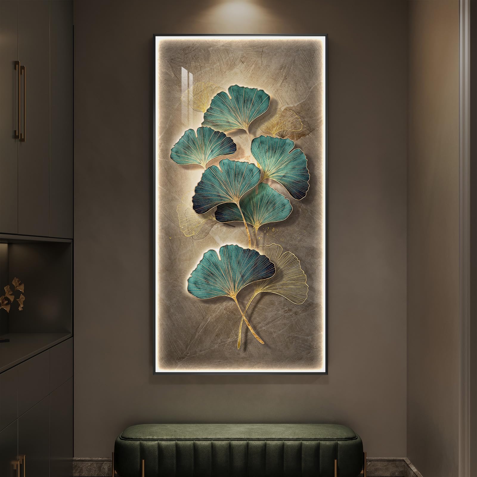 Framed Ginkgo LED Lighted Wall Art