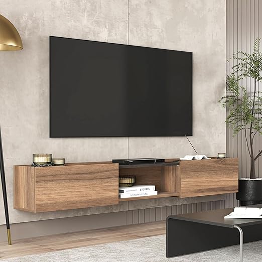 Floating TV Stand 70 Inch Wall Mounted Entertainment Center