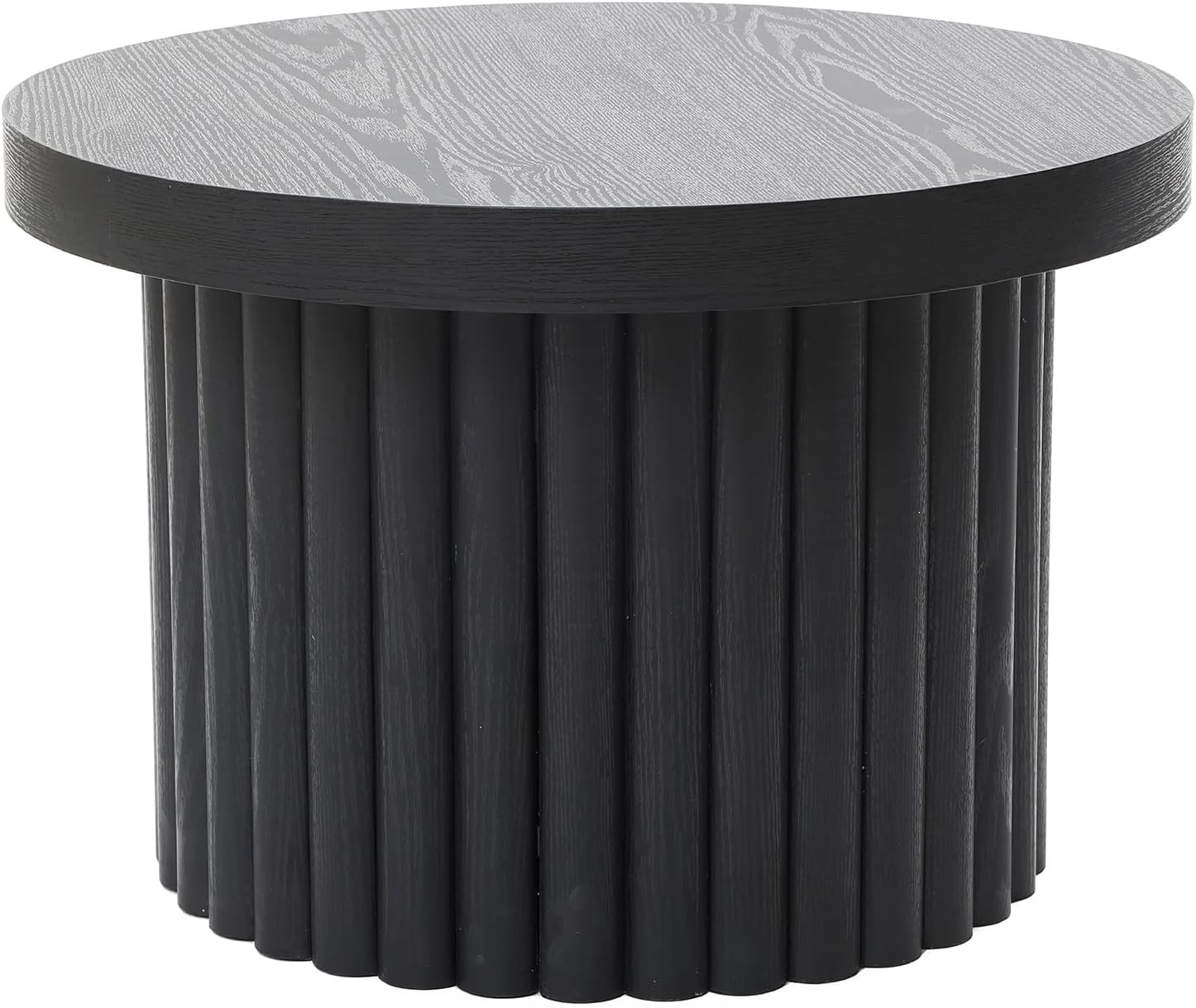Round Fluted Side Table