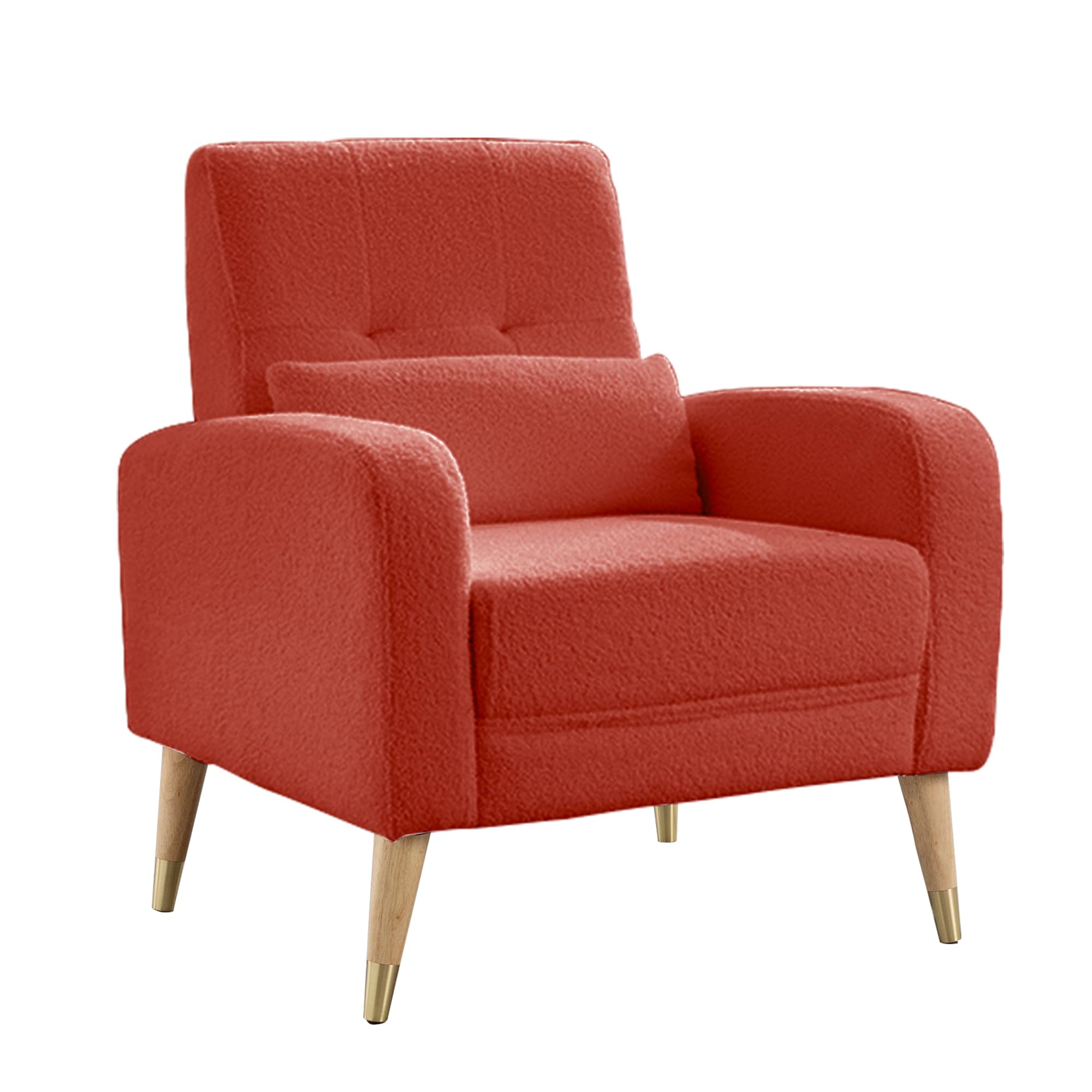 Mid-Century Modern Accent Chair with Armrests