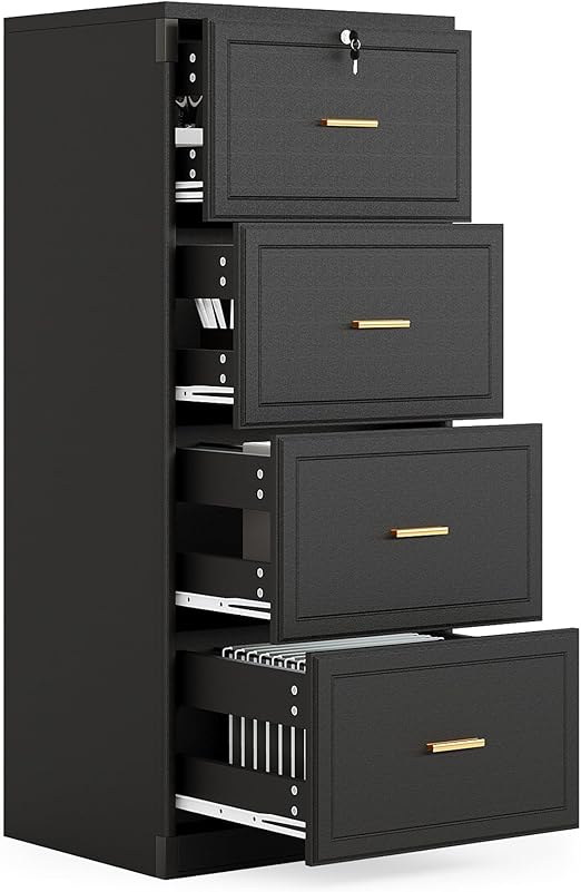 4-Drawer Lockable File Cabinet