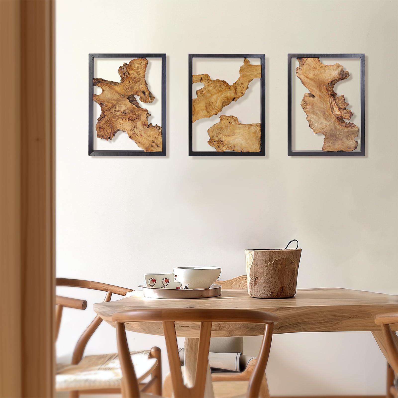 Modern Wood Wall Decor Handcrafted Natural Rustic Charm