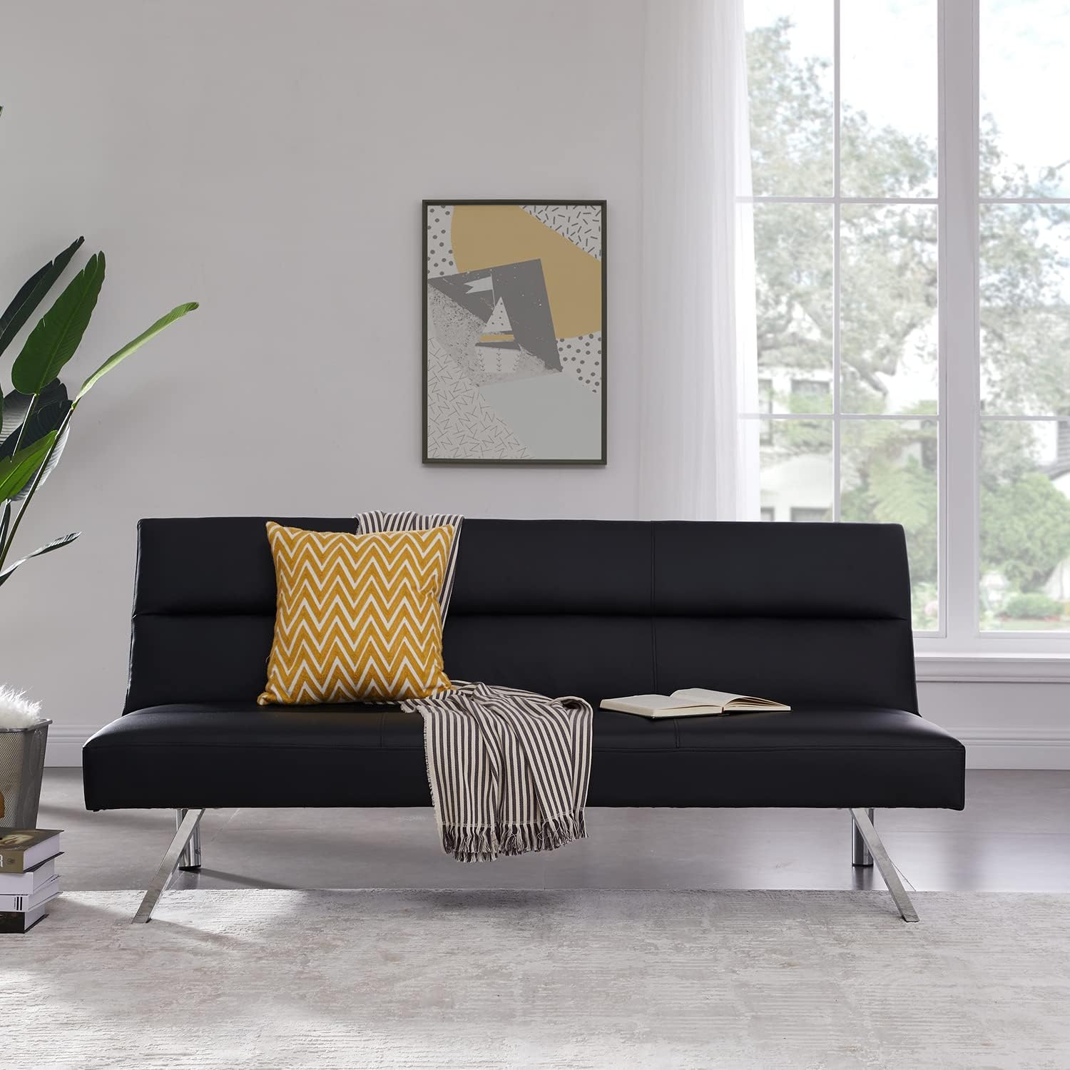 3-in-1 Convertible Futon Sofa Bed