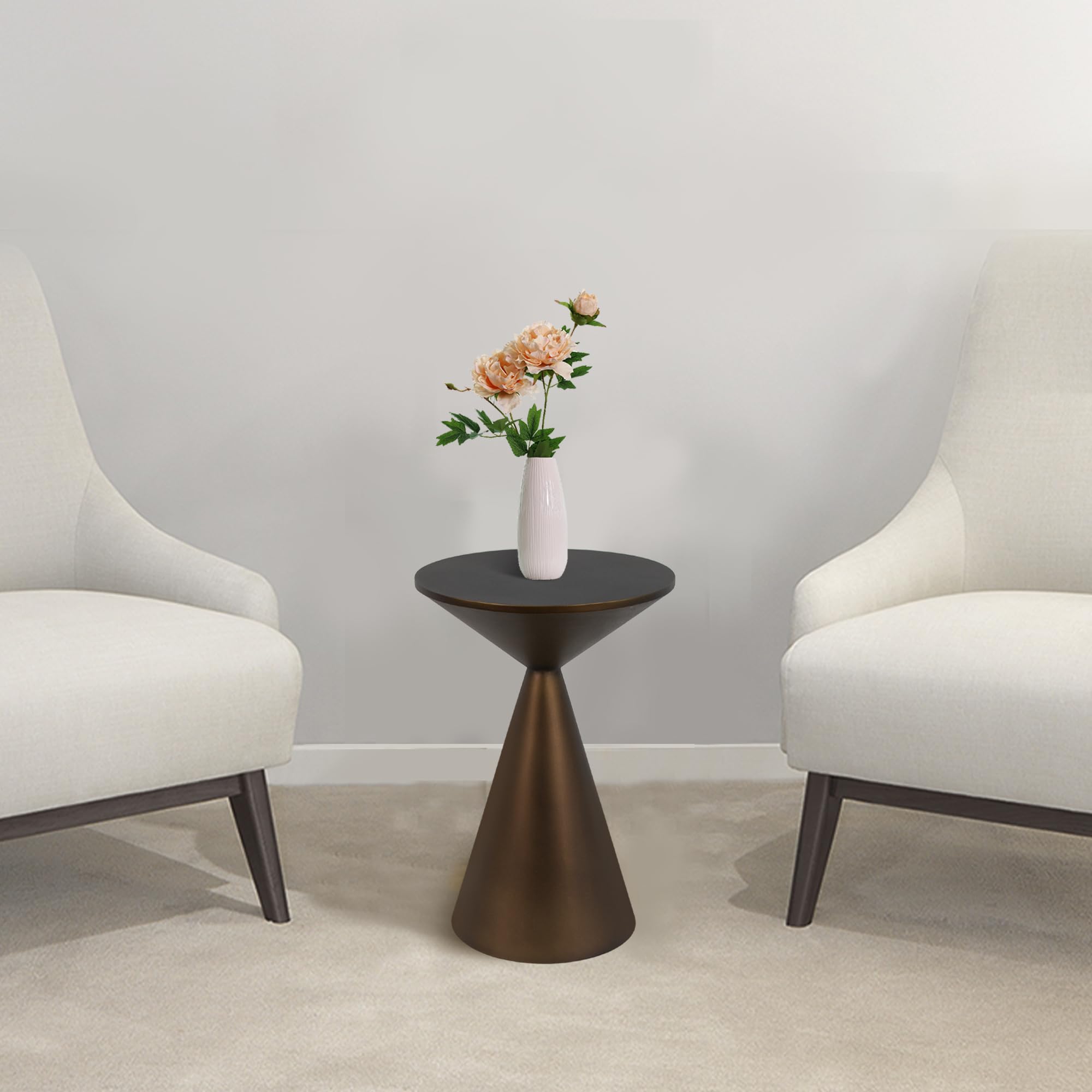 Round Metal Accent Table