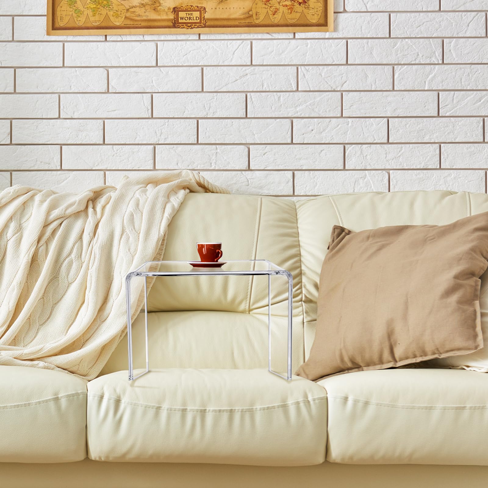 Acrylic Nesting Tables Set of 3 Clear Side Tables