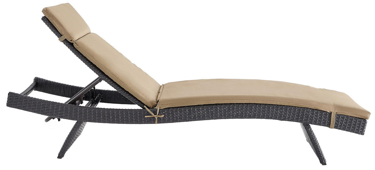 Biscayne Reclining Wicker Outdoor Chaise Lounge Chair