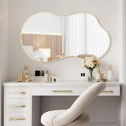 Gold Irregular Wall Mirror with Aluminum Frame