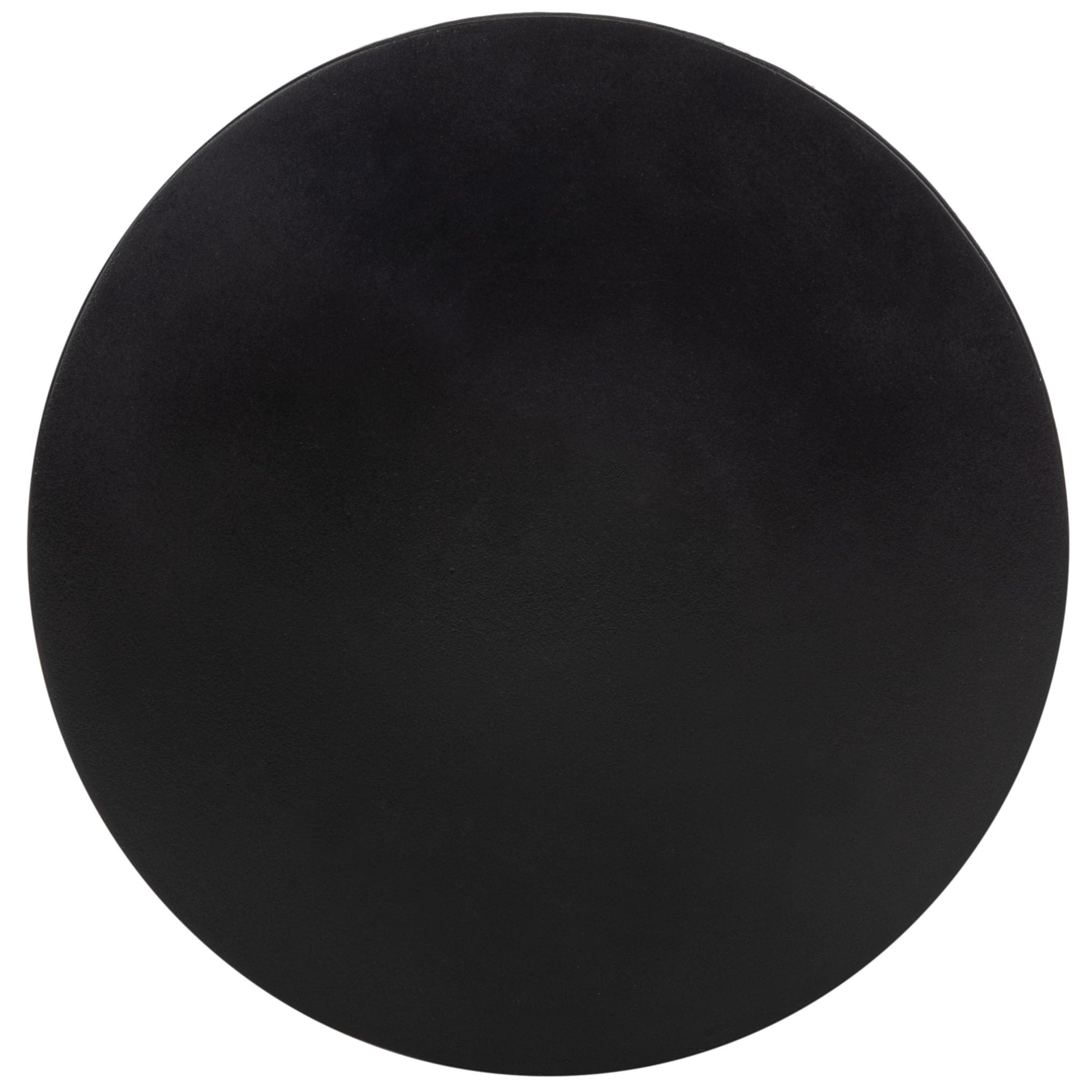 Black Modern Concrete Round Accent Table