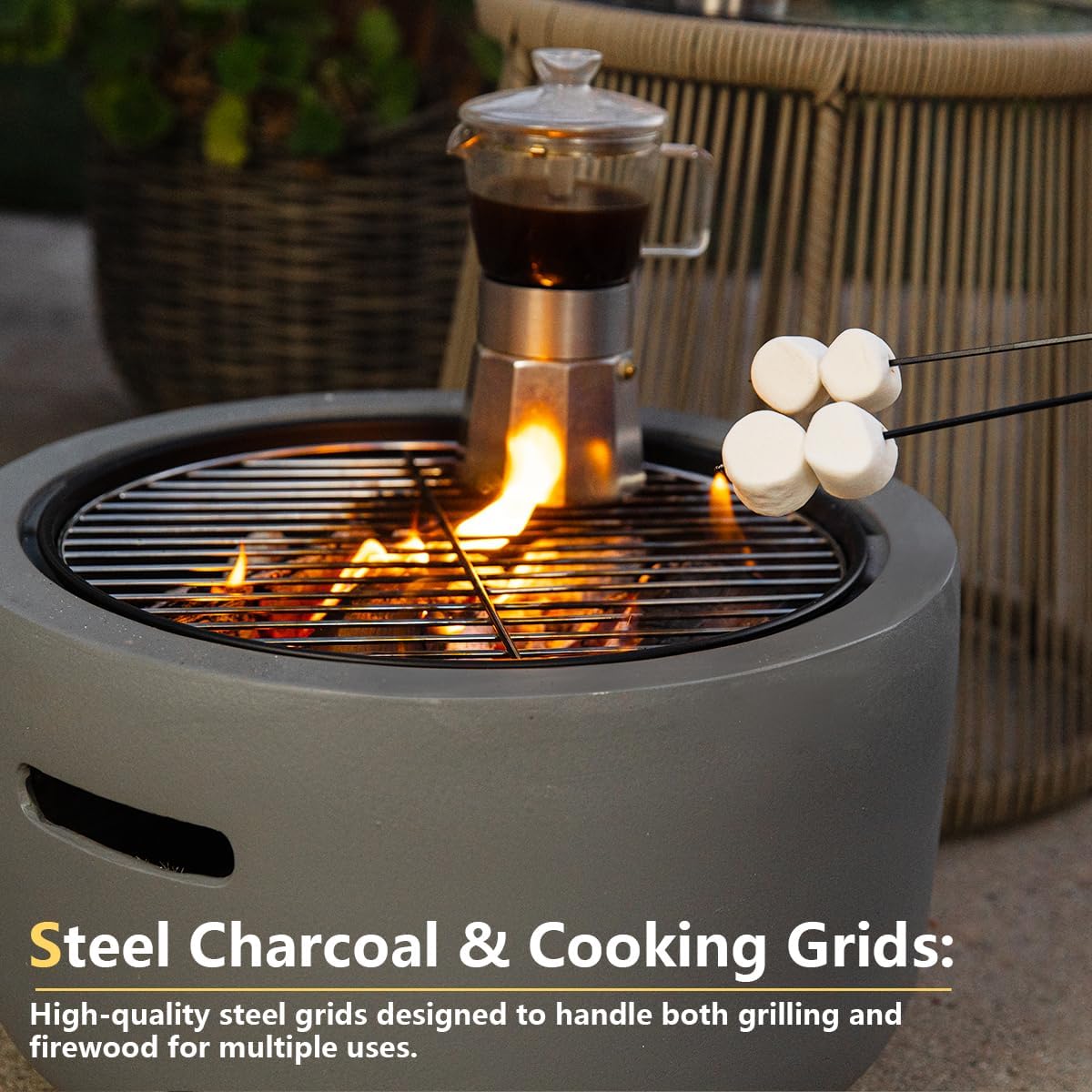 18" Round Concrete Fire Pit