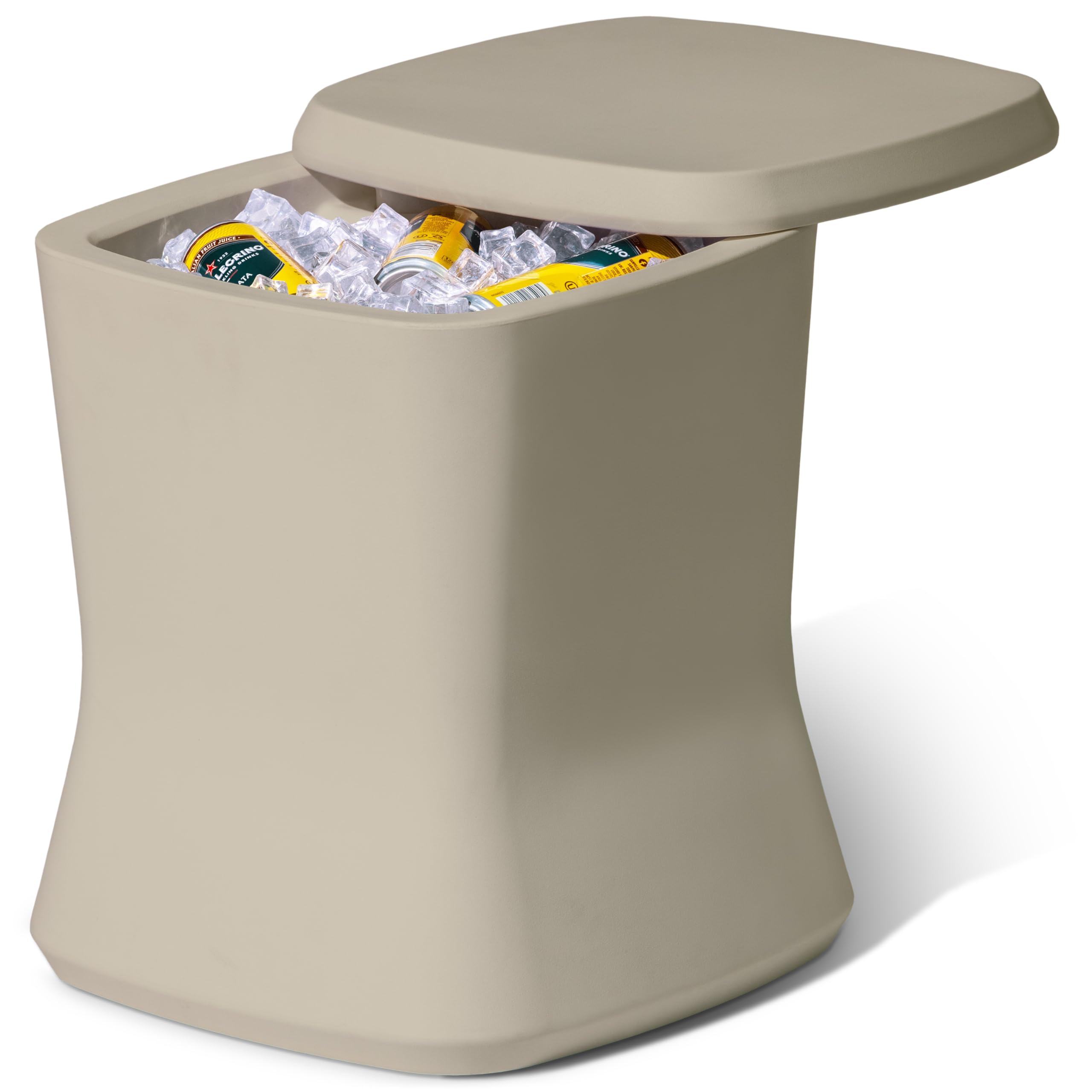 Outdoor Side Table Cooler 25 Quart