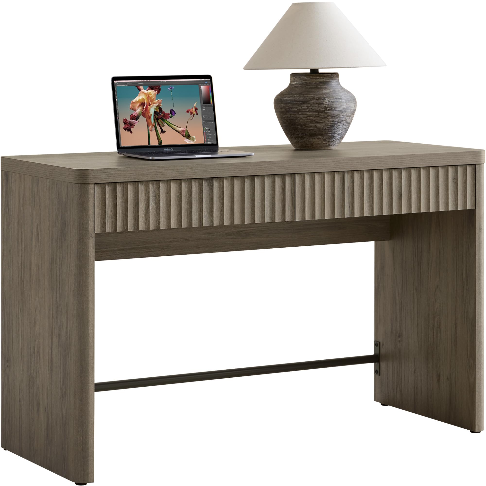 Office Computer Desk with 2 Drawers 48.8" Executive Writing Desk