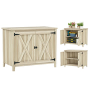 Wood Garden Shed with Inner Shelf and Double Doors