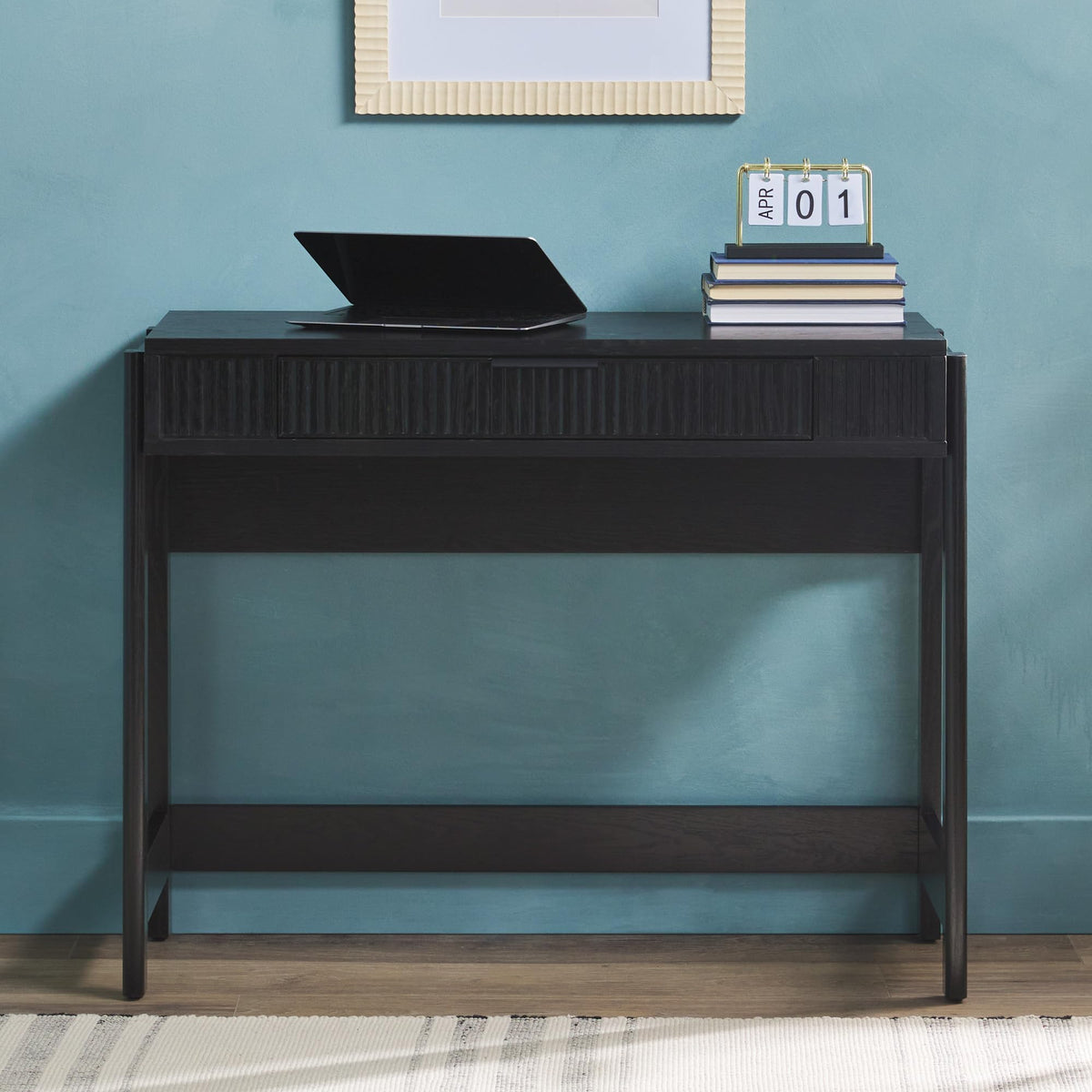 Lift-Top Desk with Drawer and Storage Cubby