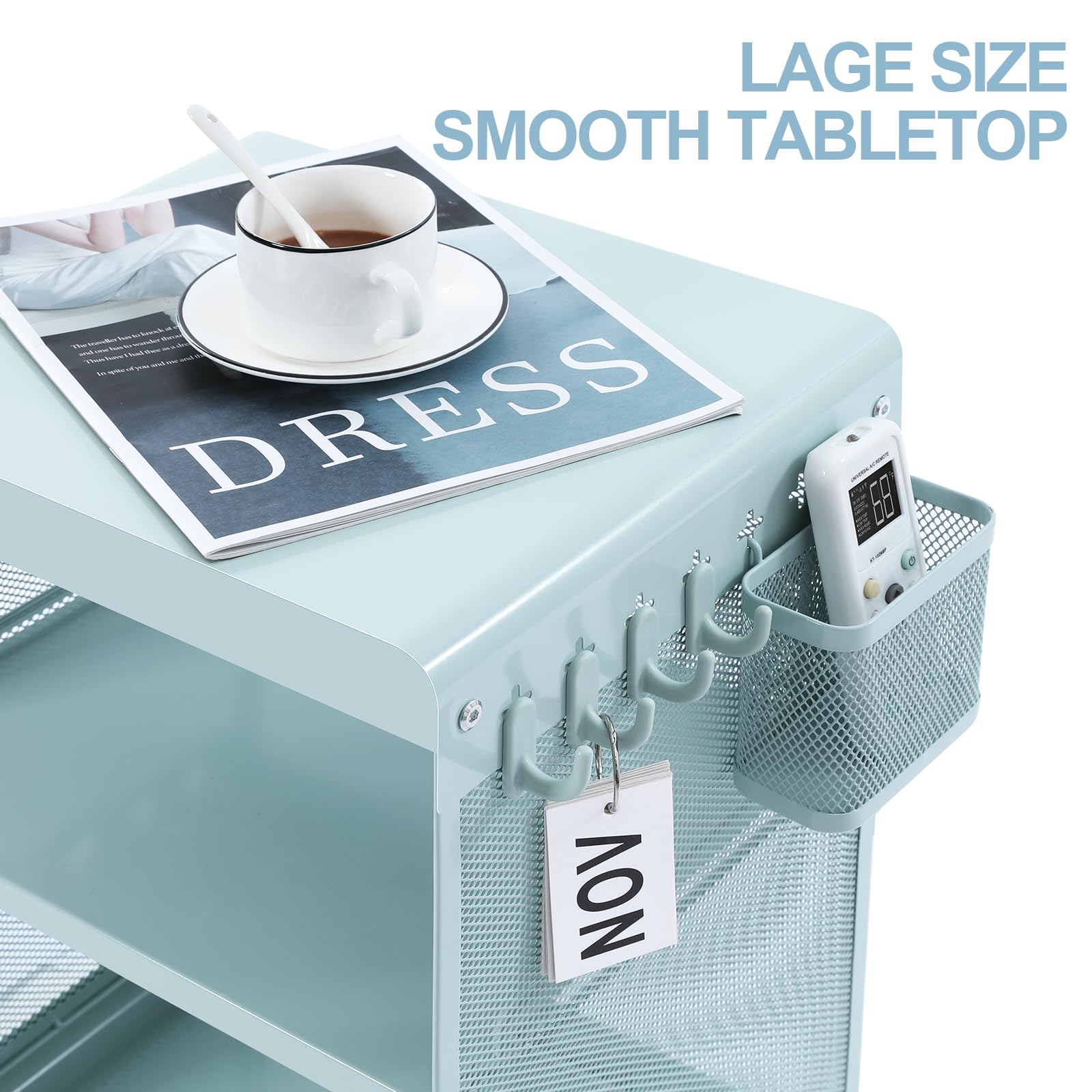 Kids Nightstand Mint Green