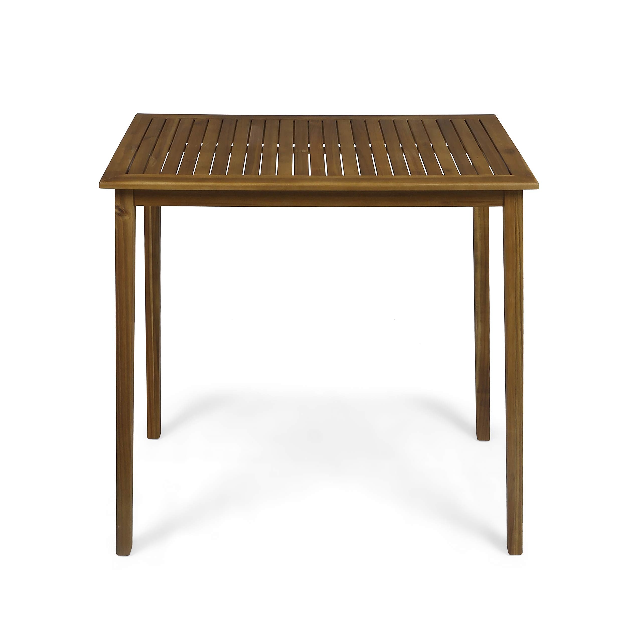 Outdoor Acacia Wood Bar Table Teak Finish