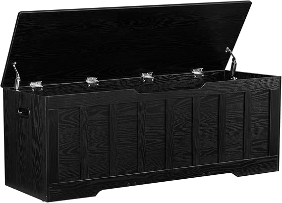 Extra Large Storage Bench with Safety Hinges