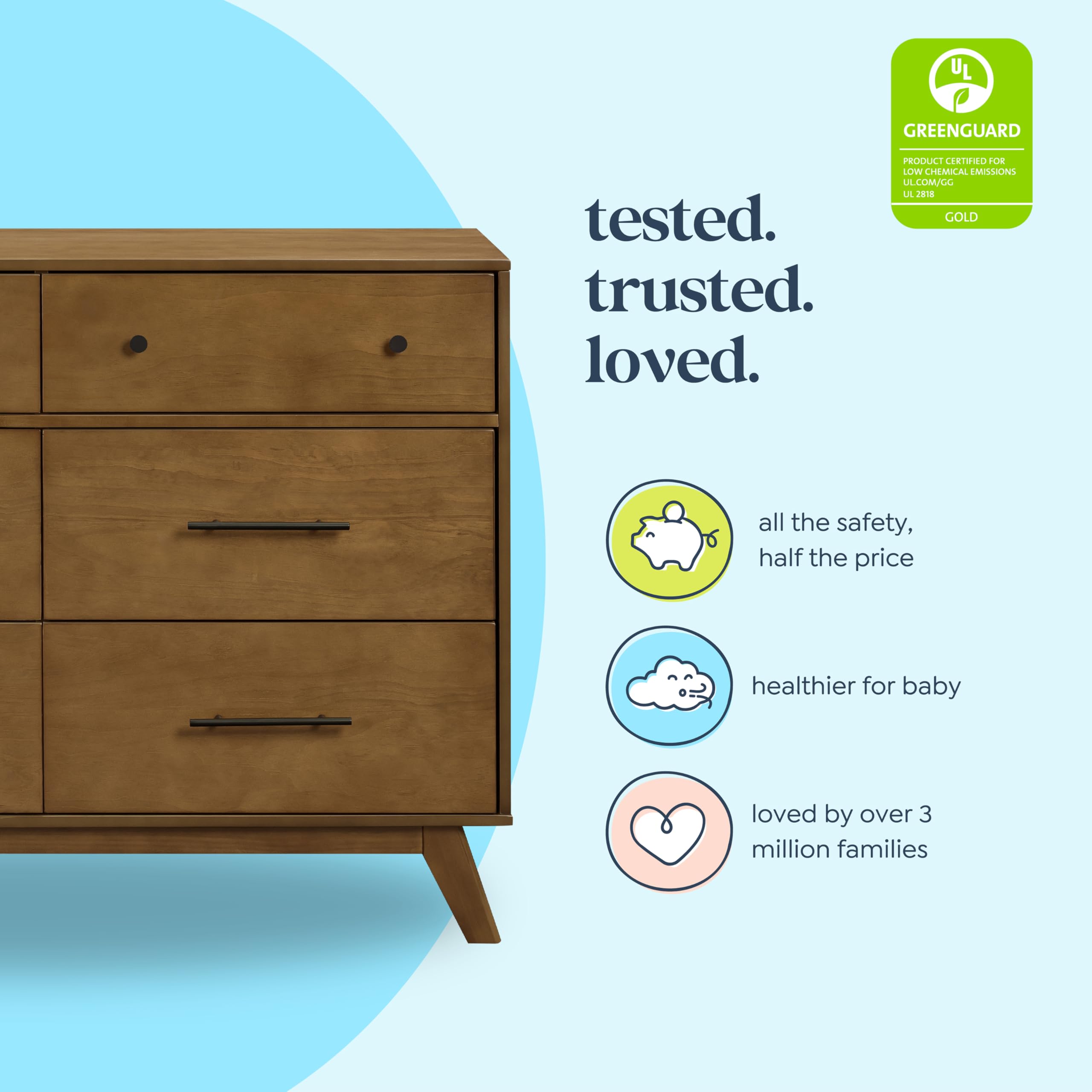 Otto 6-Drawer Baby Dresser - GREENGUARD Gold Certified
