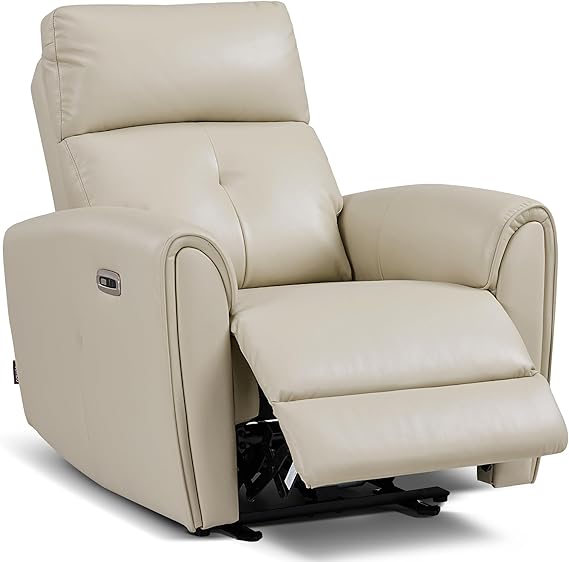 Navy Blue Power Recliner with USB Charging