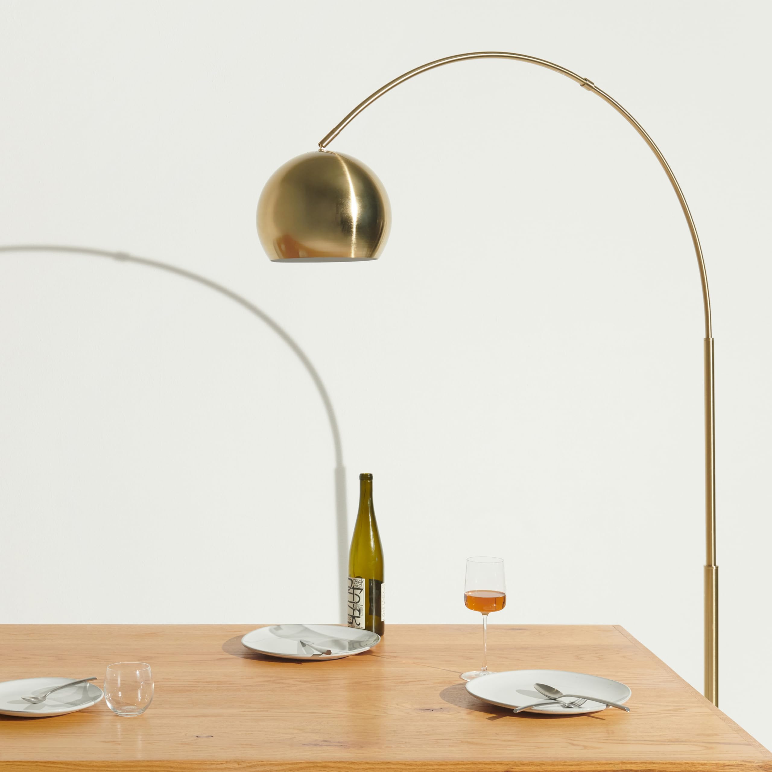 Arc Floor Lamp with Marble Base