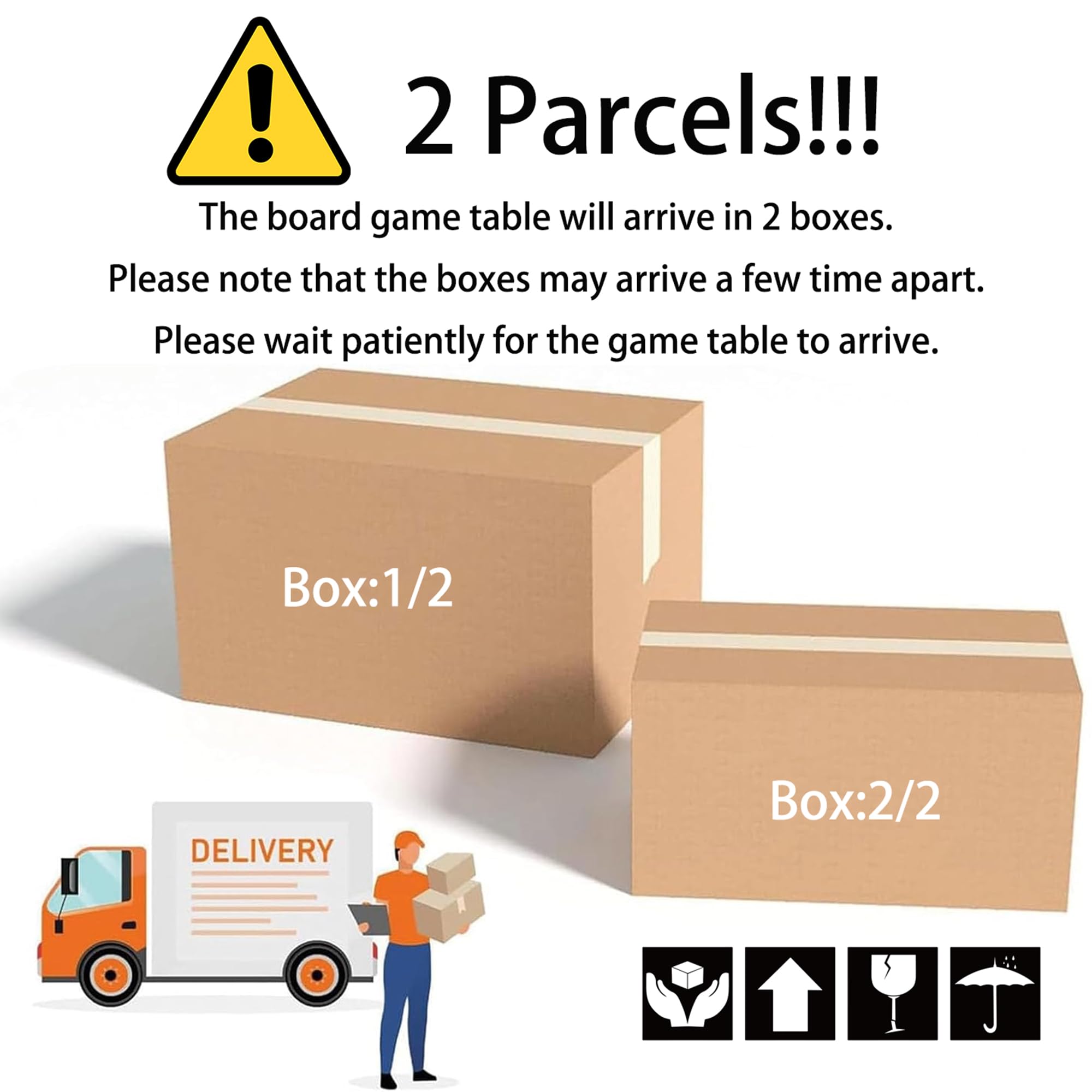 6-Player Board Game Table with Removable Top