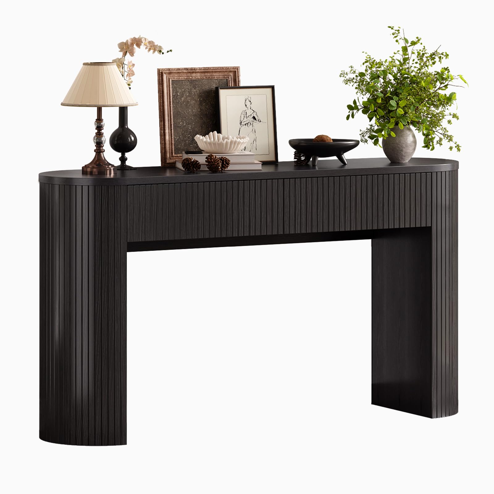 55 Inch Console Table with 2 Drawers