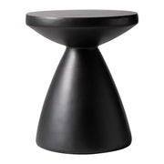 Modern Side Table with Fiberstone Top 20" Round Accent Table