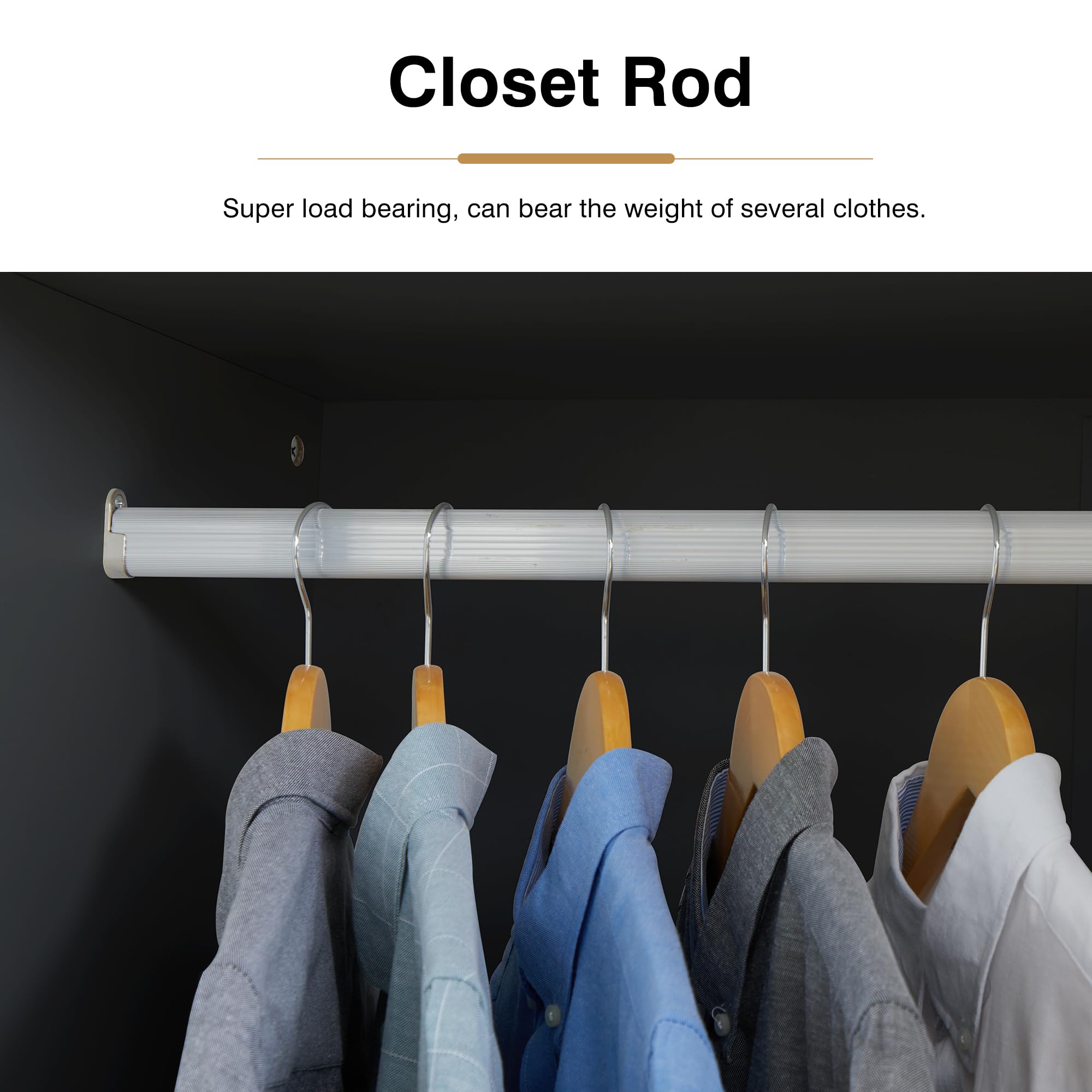 2-Door Wardrobe Armoire with 3 Drawers and Hanging Rod