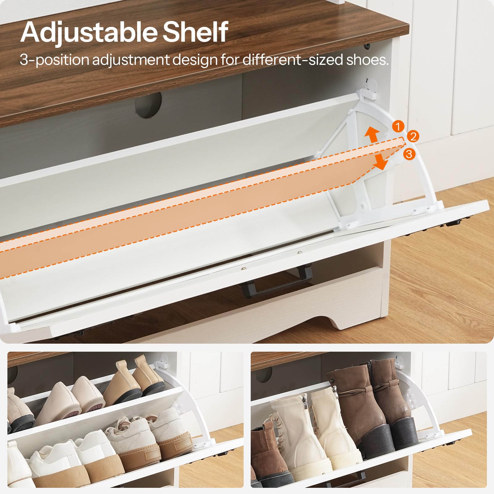 Hall Tree with Bench and Shoe Storage