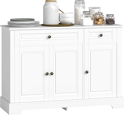Sideboard Buffet Cabinet with Storage and Adjustable Shelves
