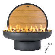 32 Inch Fire Pit Table with Lid and Cover