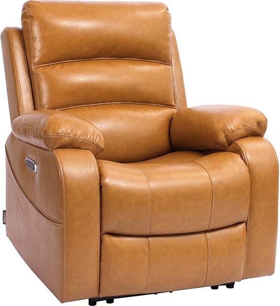 Zero Clearance Wall Hugger Power Recliner with Massage and Heat