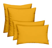 Sunbrella Throw Pillow Set - 4 Piece Indoor Outdoor Decorative Pillows