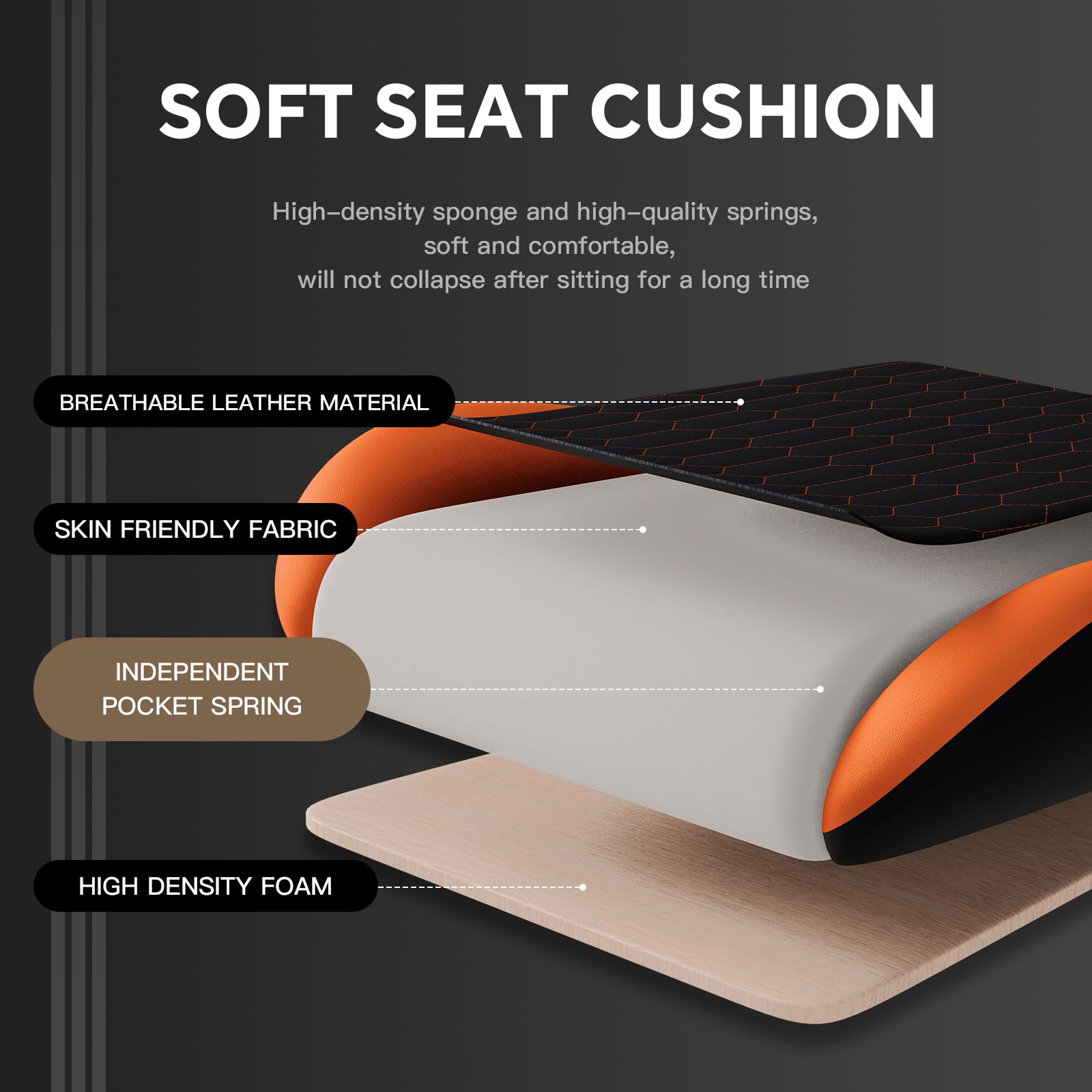 Ergonomic Gaming Chair with Footrest