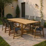 Franklin 9-Piece Rectangular Extendable Patio Dining Set