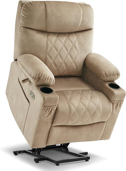 Small Triple Motor Power Lift Recliner with Massage and Heating