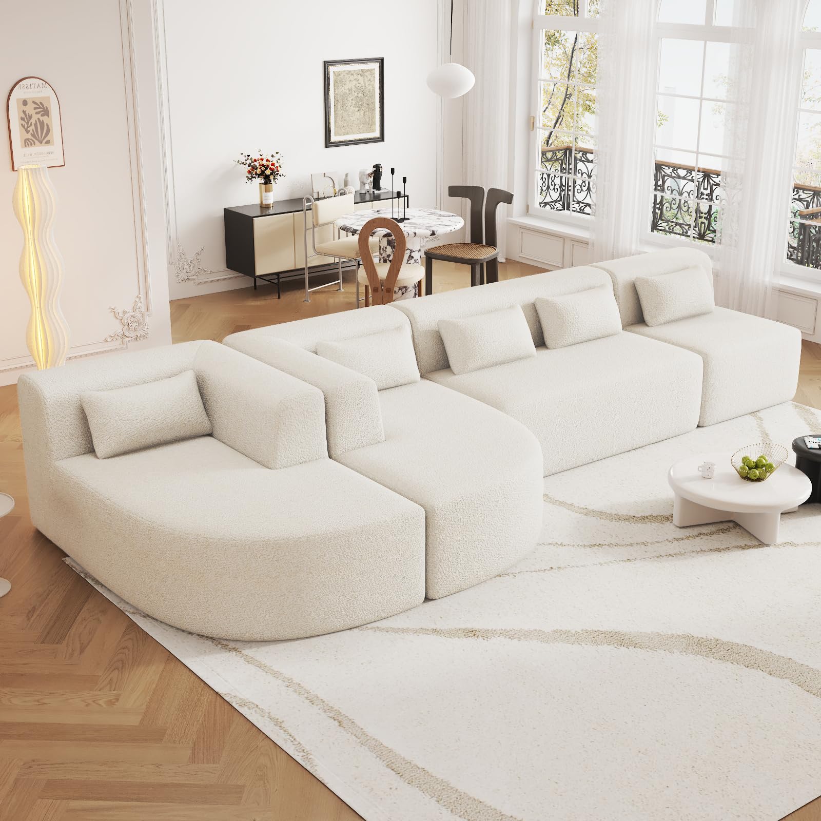 Modular Sectional Sofa with Chaise Lounge