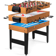 3-in-1 Multi Game Table with Foosball, Billiard & Slide Hockey