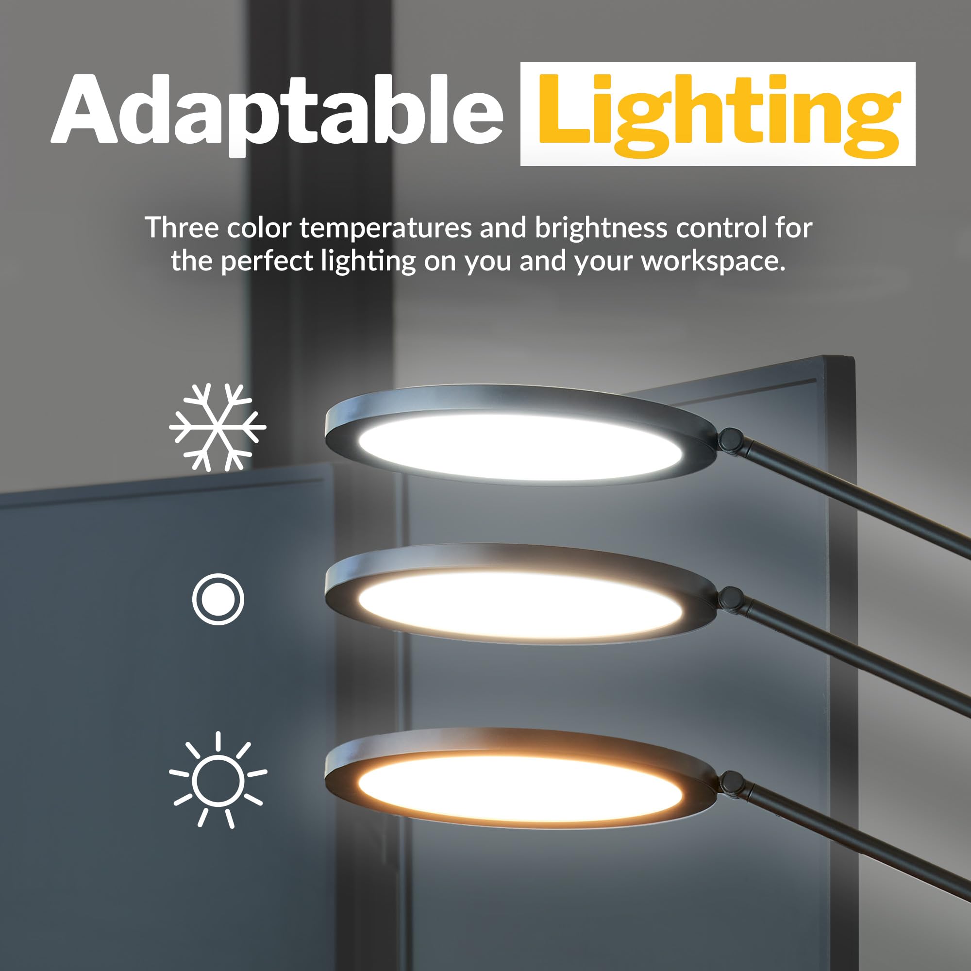 LED Studio Desk Lamp with Adjustable Arm