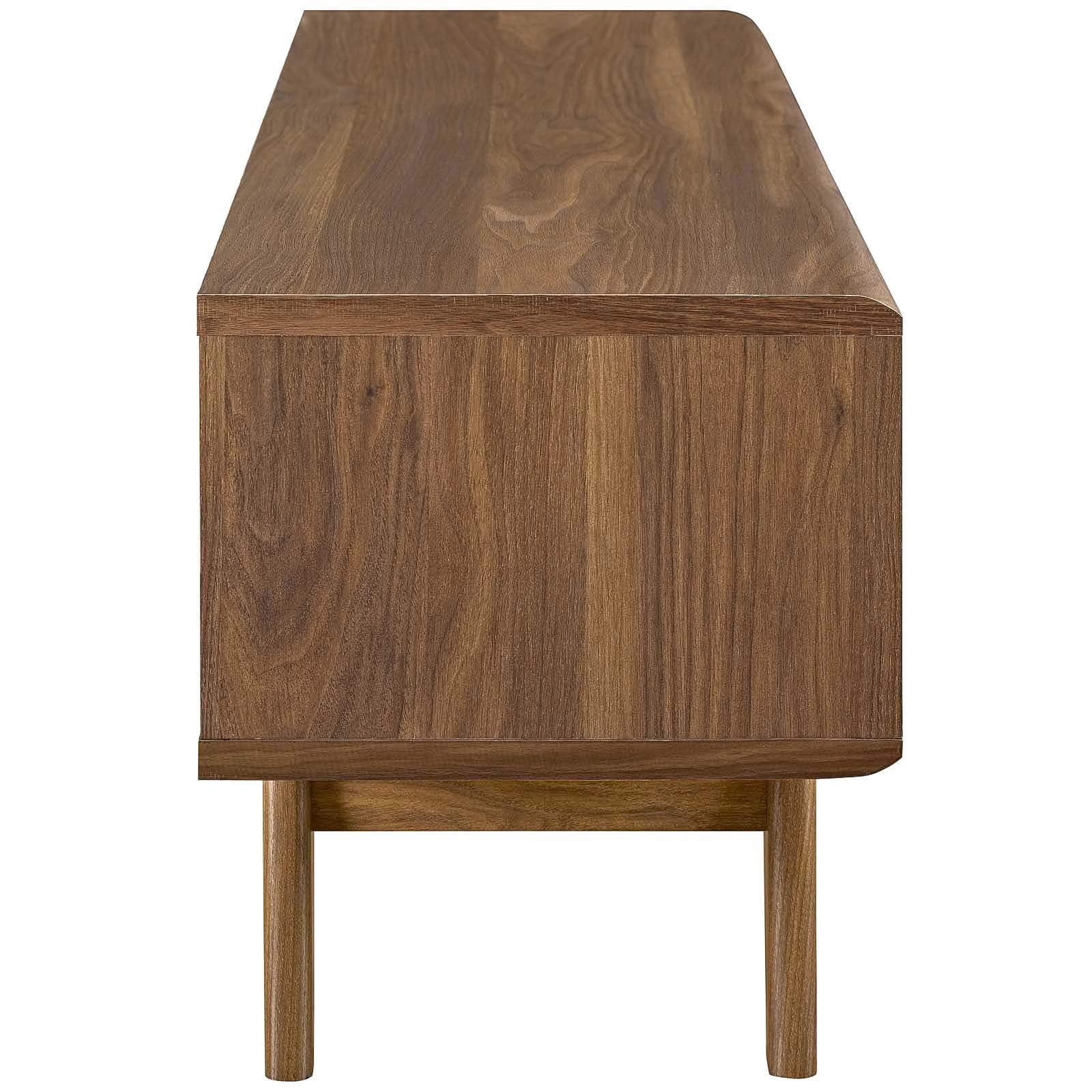 48" Mid-Century TV Stand with Sliding Door