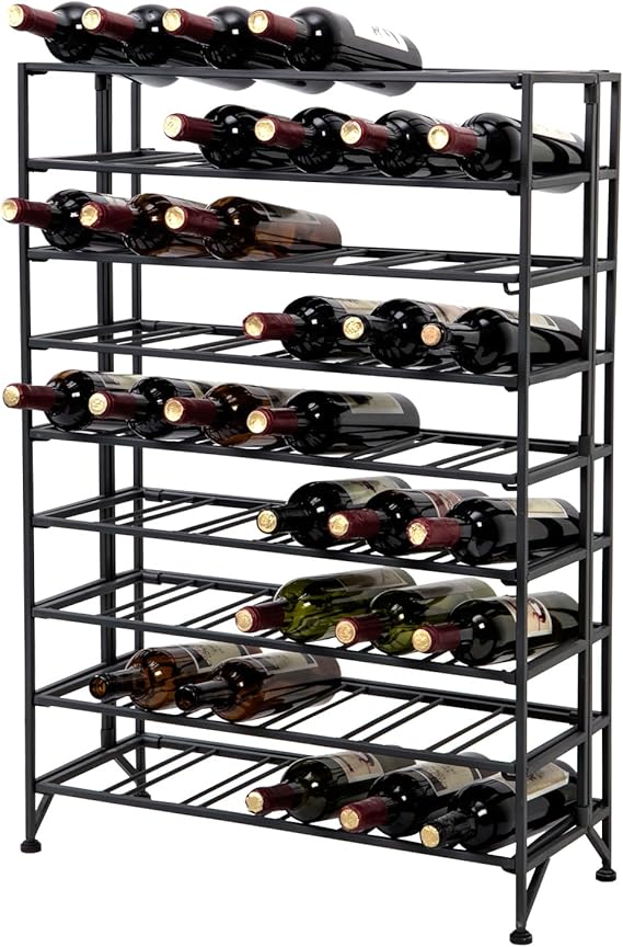 54-Bottle Freestanding Wine Rack